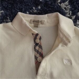 Burberry Kid’s Cream Polo Shirt size 4T
